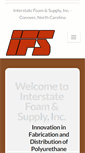 Mobile Screenshot of interstatefoamandsupply.com